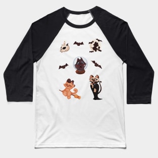 Meoween stickers 1 Baseball T-Shirt